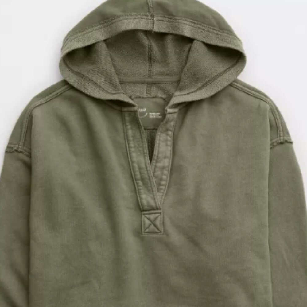Like new Aerie Cropped Open Neck Hoodie